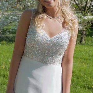 White prom dress